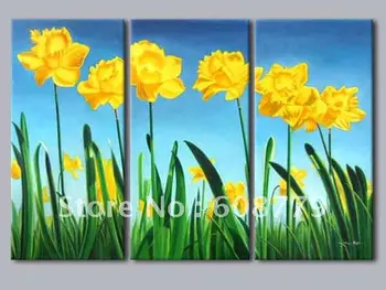 Free shipping stretched reality yellow flower oil painting
Free shipping stretched reality yellow flower oil painting