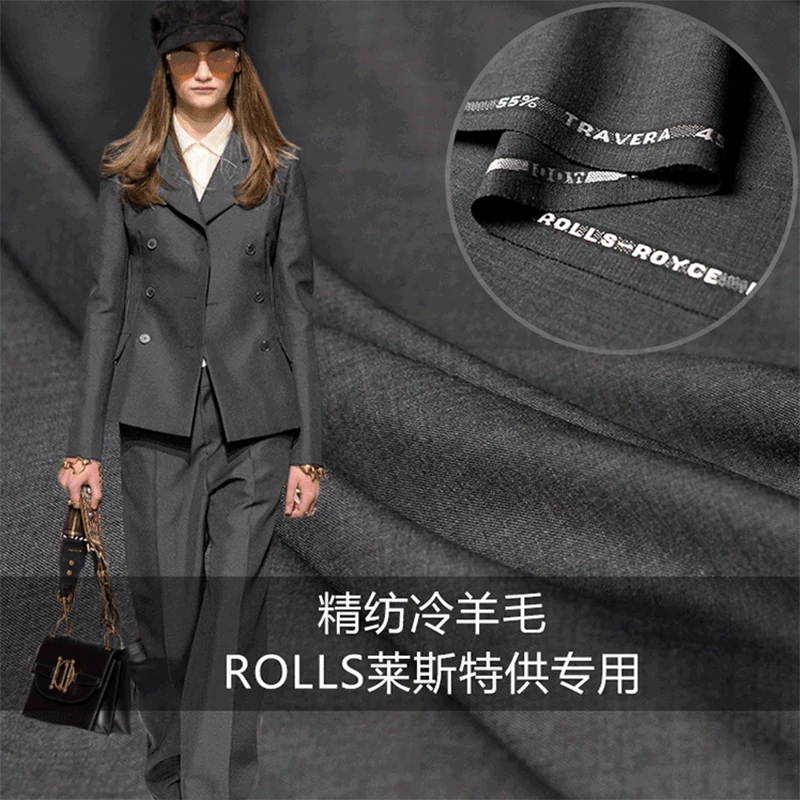 High-end custom Dark Grey RR Cold Wool Worsted Suit Fabric For Women Width 155cm Clothing cloth DIY Sewing 2018 NEW HOT sale
High-end custom Dark Grey RR Cold Wool Worsted Suit Fabric For Women Width 155cm Clothing cloth DIY Sewing 2018 NEW HOT sale