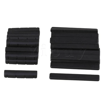 Yibuy 20x Black Ebony Bridge Saddles and Nuts for 4 Strings Guitar Replacement
Yibuy 20x Black Ebony Bridge Saddles and Nuts for 4 Strings Guitar Replacement