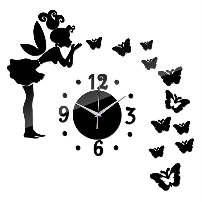 2017 top fashion home decoration 3D mirror acrylic sticker Angel butter watch safe modern design wall clocks needle
2017 top fashion home decoration 3D mirror acrylic sticker Angel butter watch safe modern design wall clocks needle