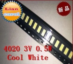 400pcs AOT LED Backlight 0.5W 3V 4020 48LM Cool white LCD Backlight for TV TV Application 4020C-W3C4
400pcs AOT LED Backlight 0.5W 3V 4020 48LM Cool white LCD Backlight for TV TV Application 4020C-W3C4