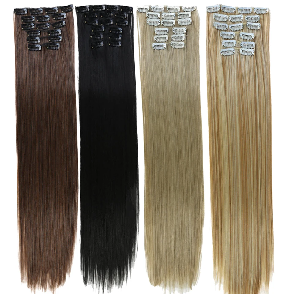 DIFEI 16Colors Available 24Inchs 16 Clips in Hair Extensions Straight Hairstyle Synthetic Hairpieces 140g False Hair
DIFEI 16Colors Available 24Inchs 16 Clips in Hair Extensions Straight Hairstyle Synthetic Hairpieces 140g False Hair