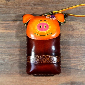 Handmade Zodiac wallet genuine leather coin purse cartoon animal pig bag mini bags
Handmade Zodiac wallet genuine leather coin purse cartoon animal pig bag mini bags