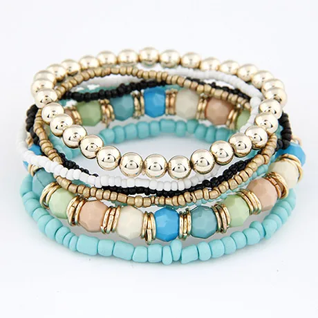LEMOER Spring Korean Designer Fashion Bohemia Beads Bracelet Beaded Multilayer Strand Stretch Bracelets Bangles For women Girl
LEMOER Spring Korean Designer Fashion Bohemia Beads Bracelet Beaded Multilayer Strand Stretch Bracelets Bangles For women Girl
