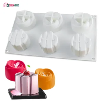 New 6 Holes Rose Flower Silicone Cake Molds For Baking Ice Chocolate Mould Moule Mousse DIY Pastry Decorating Tools Dessert
New 6 Holes Rose Flower Silicone Cake Molds For Baking Ice Chocolate Mould Moule Mousse DIY Pastry Decorating Tools Dessert