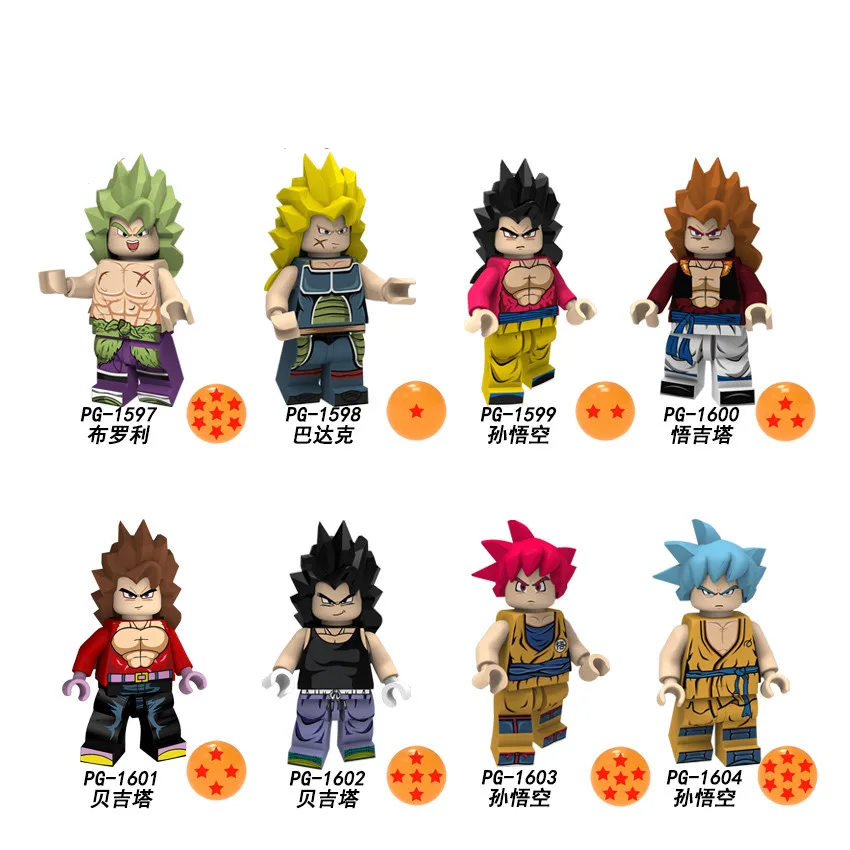 Single Dragon Ball Z Legoings Saint Seiyans Broly Goku Begeta Vegeta Burdock Boys Bricks Building Blocks Toys for Children Gift
Single Dragon Ball Z Legoings Saint Seiyans Broly Goku Begeta Vegeta Burdock Boys Bricks Building Blocks Toys for Children Gift
