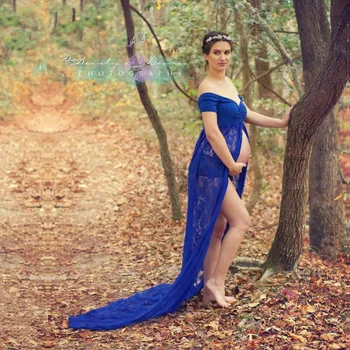 Summer Lace Maternity Photography Long Dress for Photo Shoot Slash Neck Slit Open Pregnancy Photography Maxi Dress 
Summer Lace Maternity Photography Long Dress for Photo Shoot Slash Neck Slit Open Pregnancy Photography Maxi Dress