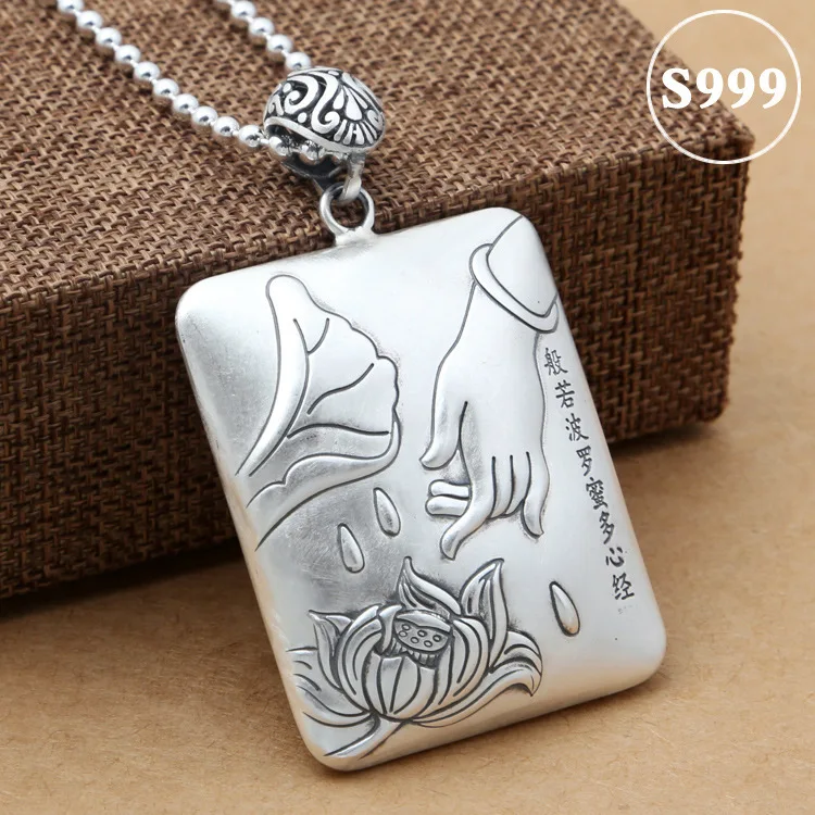 2019 Cluci Cage Pendants Asg S999 Foot Pendant, Male And Female Heart Lotus Sweater Chain Pendant Big Hanging Tag Retro Taiyin
2019 Cluci Cage Pendants Asg S999 Foot Pendant, Male And Female Heart Lotus Sweater Chain Pendant Big Hanging Tag Retro Taiyin