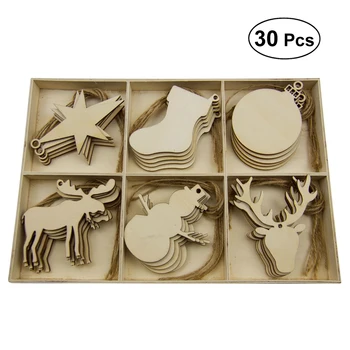 30pcs Wooden Christmas Chips Slices Art Craft DIY Accessories Hanging Small Shaped Pendants Ornaments Decorations Embellishments
30pcs Wooden Christmas Chips Slices Art Craft DIY Accessories Hanging Small Shaped Pendants Ornaments Decorations Embellishments