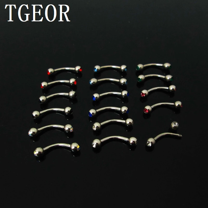 free shipping 32pcs 1.2*8*3/3mm colors titanium plated curved barbell double gem crystals Stainless Steel piercing eyebrow ring
free shipping 32pcs 1.2*8*3/3mm colors titanium plated curved barbell double gem crystals Stainless Steel piercing eyebrow ring