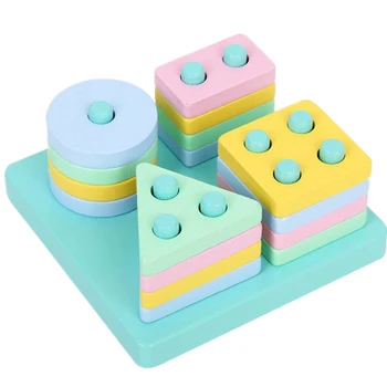 Early Educational Teaching Toys Wooden Geometric Shapes Matching Game Set For Children Gift
Early Educational Teaching Toys Wooden Geometric Shapes Matching Game Set For Children Gift