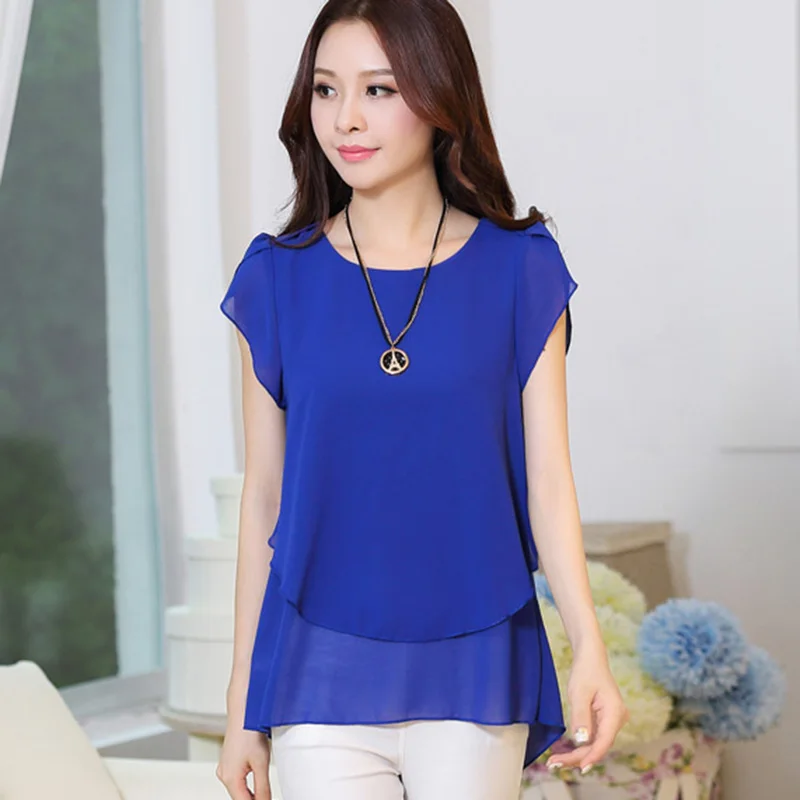 Women Blouse Shirt Summer Chiffon Blouse Plus Size 5XL 2019 New Short Sleeve Casual Ladies Tops Female Blusas Elegant Loose B215
Women Blouse Shirt Summer Chiffon Blouse Plus Size 5XL 2019 New Short Sleeve Casual Ladies Tops Female Blusas Elegant Loose B215