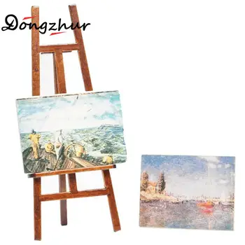 Dongzhur Miniature Dollhouse Furniture Easel 1:12 Doll House Wooden Mini Portrait Drawing Frame With Flowers DIY Toy House
Dongzhur Miniature Dollhouse Furniture Easel 1:12 Doll House Wooden Mini Portrait Drawing Frame With Flowers DIY Toy House