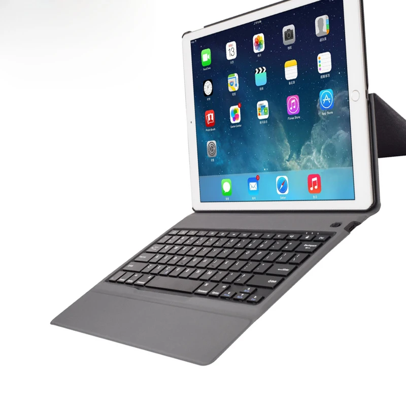 Ultra thin bluetooth wireless keyboard for iPad pro 12.9" 2017, High quality slim leather case + All -in-one Design+Ultra thin
Ultra thin bluetooth wireless keyboard for iPad pro 12.9" 2017, High quality slim leather case + All -in-one Design+Ultra thin