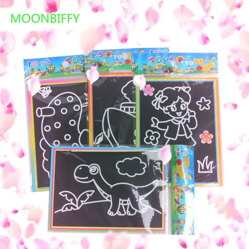 10 pcs 13x 9.8cm Scratch Art Paper Magic Painting Paper with Drawing Stick For Kids Toy Colorful Drawing Toys
10 pcs 13x 9.8cm Scratch Art Paper Magic Painting Paper with Drawing Stick For Kids Toy Colorful Drawing Toys