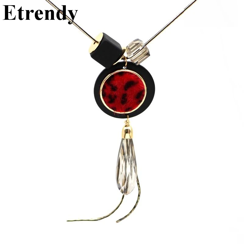 2019 New Long Necklaces & Pendants Leopard Crystal Water Drop Tassel Sweater Necklace Women Jewelry Autumn Winter Accessories
2019 New Long Necklaces & Pendants Leopard Crystal Water Drop Tassel Sweater Necklace Women Jewelry Autumn Winter Accessories