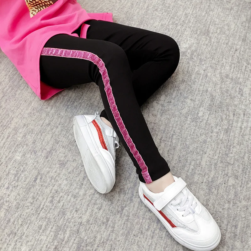 2019 Spring Autumn Pants Girls leggings Blink stripe girl trousers Teenage girl clothes Fashion Skinny Kids clothes 4 to 12
2019 Spring Autumn Pants Girls leggings Blink stripe girl trousers Teenage girl clothes Fashion Skinny Kids clothes 4 to 12