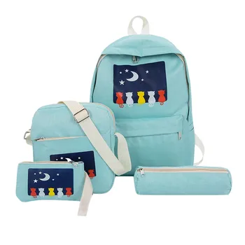OCARDIAN Backpacks Women Lady Four-Piece Backpack Designer High quality Printed Cat Travel Student Bag School Bag M13
OCARDIAN Backpacks Women Lady Four-Piece Backpack Designer High quality Printed Cat Travel Student Bag School Bag M13