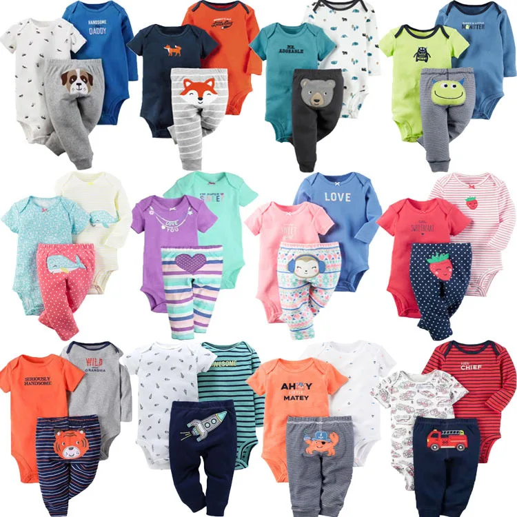 Baby Boys Girls Bodysuits Cotton Newborn Baby Clothing Child 3-Pieces Sets For 3-24 Months
Baby Boys Girls Bodysuits Cotton Newborn Baby Clothing Child 3-Pieces Sets For 3-24 Months