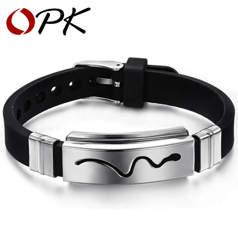 OPK Brand Men Wrap Bracelet High Quality Genuine Silicone Jewelry Trendy Steel Snake Design Bangle Cheap Price Wholesale
OPK Brand Men Wrap Bracelet High Quality Genuine Silicone Jewelry Trendy Steel Snake Design Bangle Cheap Price Wholesale