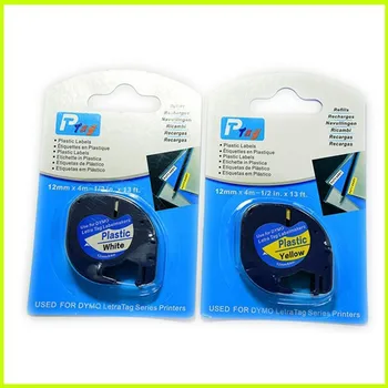 2PK mixed Self-Adhesive dymo letratag plastic tape for dymo Label printer 91201 and 91202 BLACK ON WHITE/YELLOW 12MM x 4M letras
2PK mixed Self-Adhesive dymo letratag plastic tape for dymo Label printer 91201 and 91202 BLACK ON WHITE/YELLOW 12MM x 4M letras