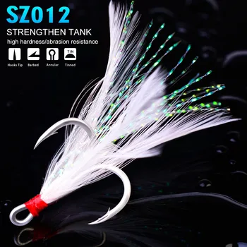 500pcs/lot New Fishing Equipment 2#-10# White Hooks With White Feather Fishing Tackle High Carbon Steel Hooks
500pcs/lot New Fishing Equipment 2#-10# White Hooks With White Feather Fishing Tackle High Carbon Steel Hooks