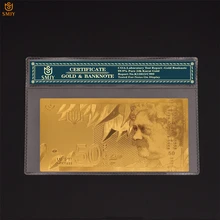 Золотая Банкнота с рамкой COA банкнота 24 К новый шекель|Золотые