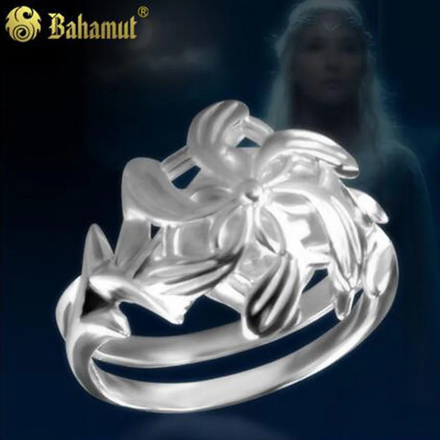Bahamut Ring LOTR Sliver Nenya Galadriel Ring Lotr - S925 Sterling Sliver for Flower Shape Girlfiend Birthday Gift 2017 Fashion
Bahamut Ring LOTR Sliver Nenya Galadriel Ring Lotr - S925 Sterling Sliver for Flower Shape Girlfiend Birthday Gift 2017 Fashion
