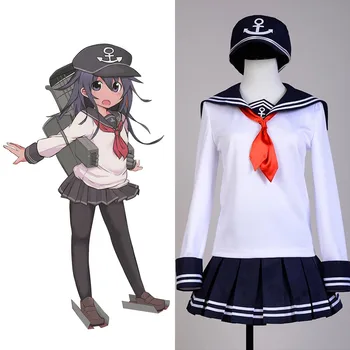 Anime Game Kantai Collection Cosplay Costumes Akatsuki Sailor Japanese Costume Full Set Uniform Halloween Girls' cosplay dress
Anime Game Kantai Collection Cosplay Costumes Akatsuki Sailor Japanese Costume Full Set Uniform Halloween Girls' cosplay dress