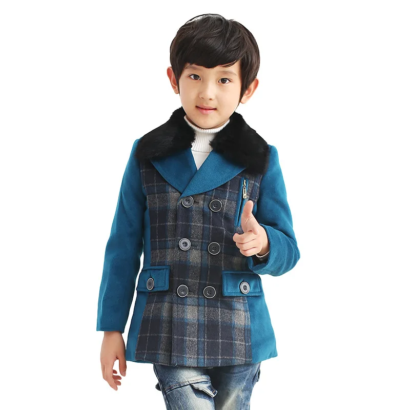 Children's wear jacket 2018 new fashion boy woolen coat winter boy plaid casual woolen coat big boy coat
Children's wear jacket 2018 new fashion boy woolen coat winter boy plaid casual woolen coat big boy coat