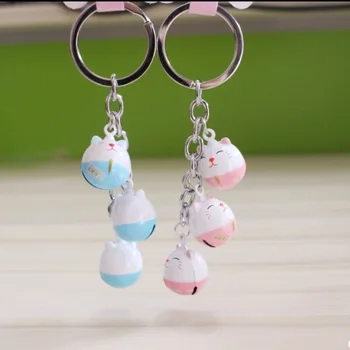 Three rings of bell Fortune Cheshire Cat smiling Lovely Cartoon Safety Gifts bag attachment chain pretty decoration of your bag 
Three rings of bell Fortune Cheshire Cat smiling Lovely Cartoon Safety Gifts bag attachment chain pretty decoration of your bag