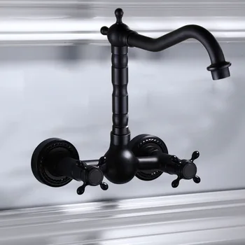 Antique Carved Solid Brass Bathtub Faucet Wall Mounted Double Handle Hot and Cod Mixer Kitchen Black Water Tap 360 Degree Swivel
Antique Carved Solid Brass Bathtub Faucet Wall Mounted Double Handle Hot and Cod Mixer Kitchen Black Water Tap 360 Degree Swivel