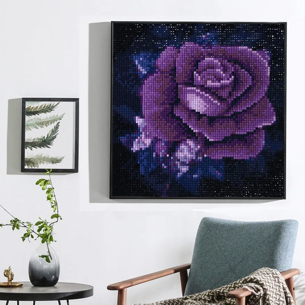 DIY Diamond Painting Embroidery Purple Rose Pattern 5D Full Rhinestone for House Home Decor Elegance
DIY Diamond Painting Embroidery Purple Rose Pattern 5D Full Rhinestone for House Home Decor Elegance