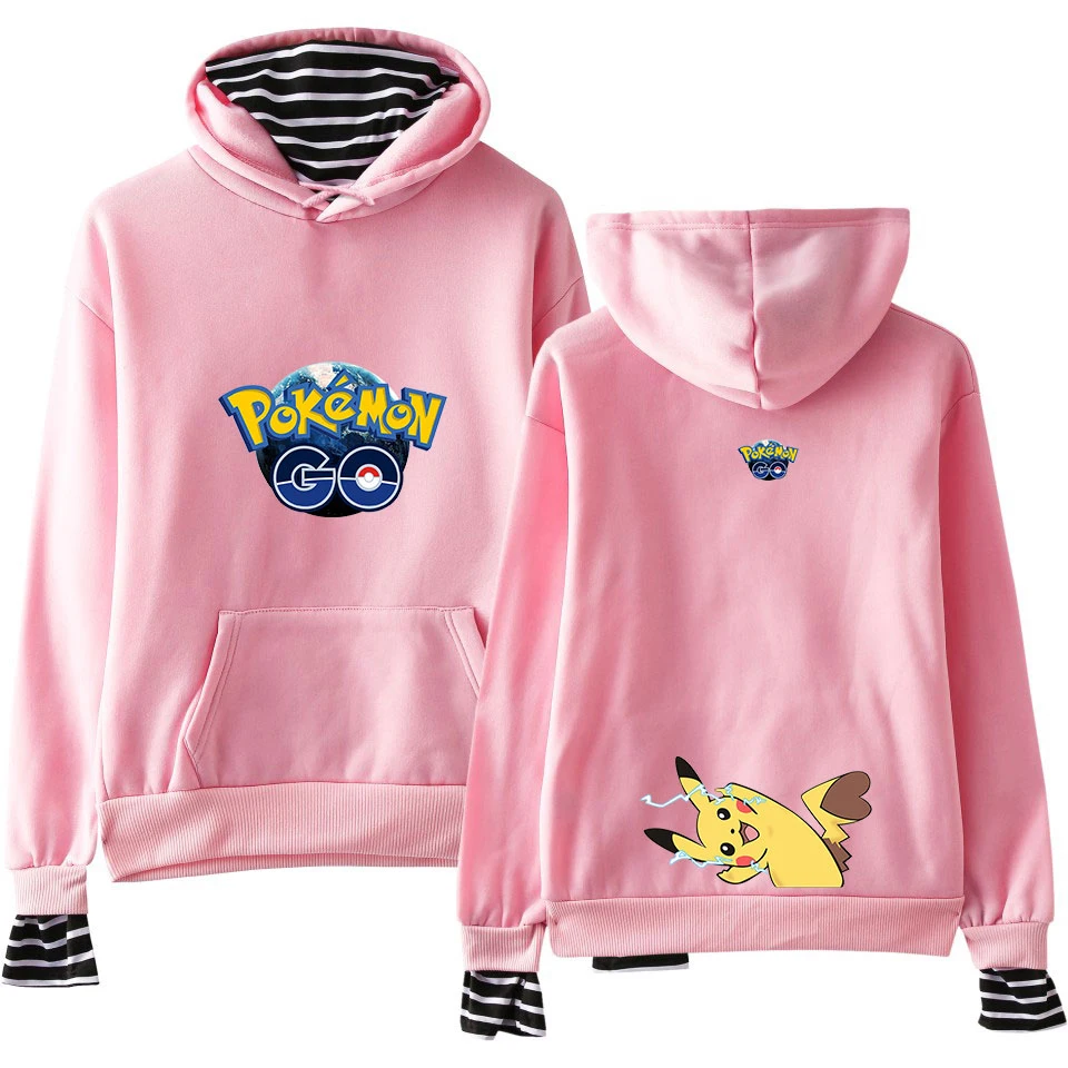 Pokemon Go Fake Two Pieces Men Women Hoodies Hoody Sexy Sweatshirt Casual Pikachu Streetwear Patchwork Harajuku Unisex Clothing
Pokemon Go Fake Two Pieces Men Women Hoodies Hoody Sexy Sweatshirt Casual Pikachu Streetwear Patchwork Harajuku Unisex Clothing