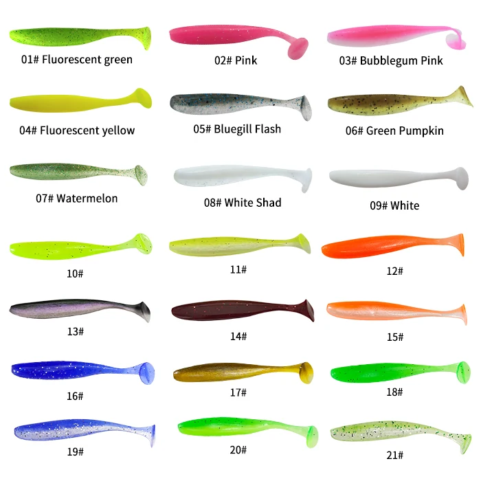 LureGee Wobbler Fishing Lure Easy Shiner Jig Swimbait Artificial Double Color Silicone Soft Bait 15pcs/lot Carp Bass Lures
LureGee Wobbler Fishing Lure Easy Shiner Jig Swimbait Artificial Double Color Silicone Soft Bait 15pcs/lot Carp Bass Lures
