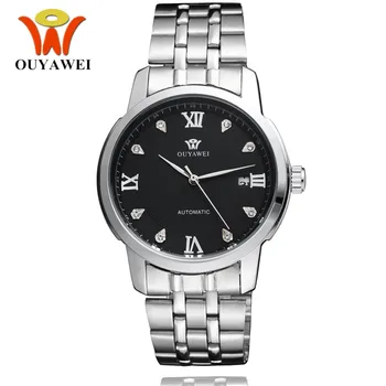 Brand Self Wind Mechanical Watches Waterproof OUYAWEI Men Man Wristwatch Silver Steel Hot Sale Business Relogio Masculino
Brand Self Wind Mechanical Watches Waterproof OUYAWEI Men Man Wristwatch Silver Steel Hot Sale Business Relogio Masculino