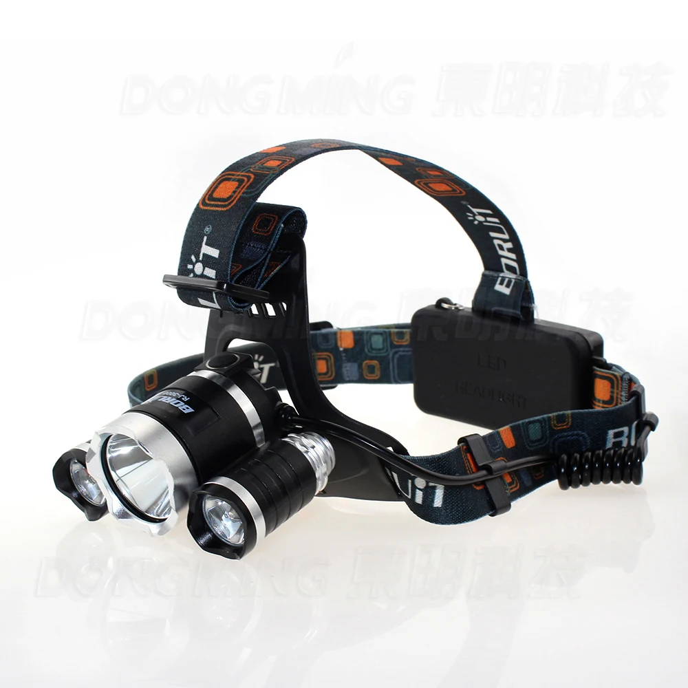 

3 led headlamp CREE XML T6 6000 Lumens Rechargeable Headlights frontale lamp Bicycle Bike Lamp Spotlight For Hunting