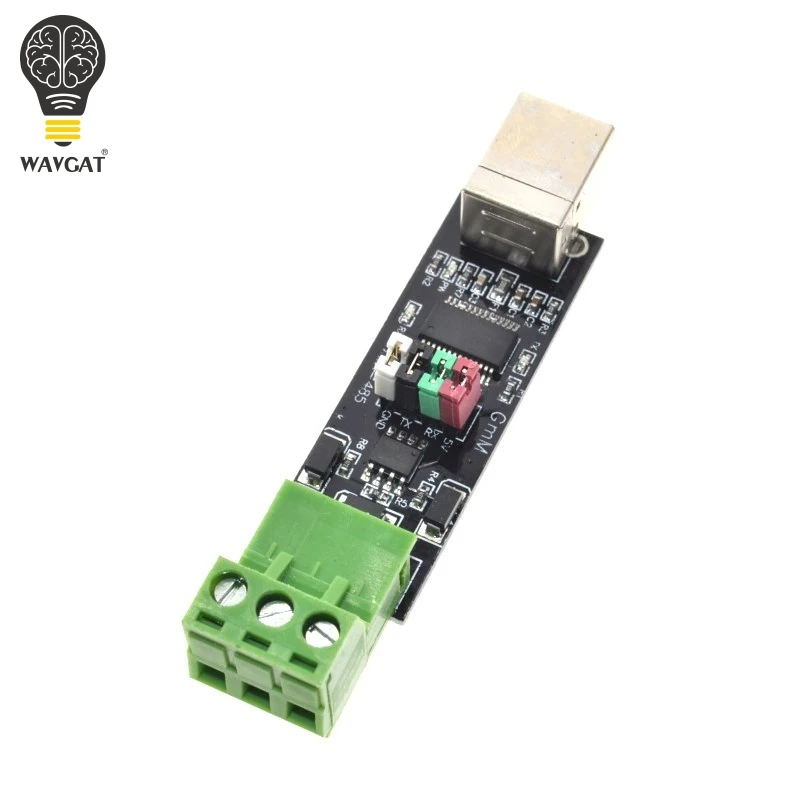 WAVGAT USB 2.0 to TTL RS485 Serial Converter Adapter FTDI Module FT232RL SN75176 double function double for protection Top Sale
WAVGAT USB 2.0 to TTL RS485 Serial Converter Adapter FTDI Module FT232RL SN75176 double function double for protection Top Sale