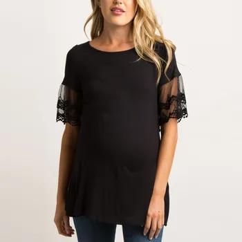 Women's Short Sleeve Lace Mesh Tops Breastfeeding Nusring Maternity Clothes Ropa Maternidad Women Pregnant Clothes Embarazada
Women's Short Sleeve Lace Mesh Tops Breastfeeding Nusring Maternity Clothes Ropa Maternidad Women Pregnant Clothes Embarazada
