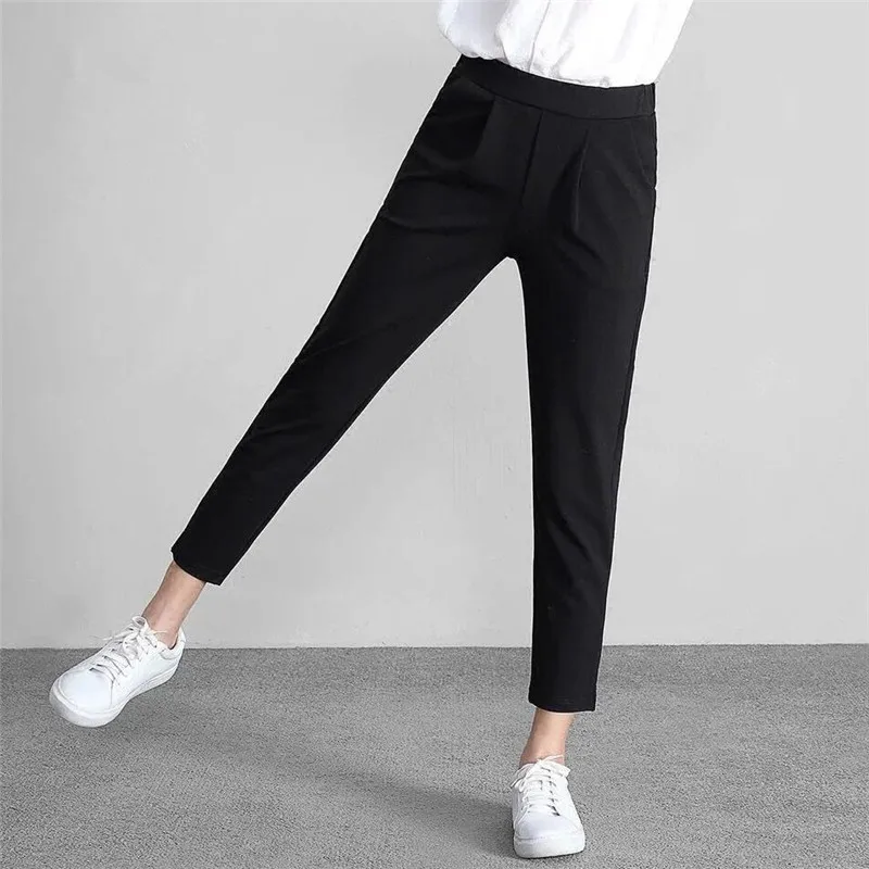 Women's Summer High Waist Pencil Pants Plus Size 7XL Chiffon Pleated Black Harem Pants Trousers Office Lady Work Elegant OL Pant
Women's Summer High Waist Pencil Pants Plus Size 7XL Chiffon Pleated Black Harem Pants Trousers Office Lady Work Elegant OL Pant