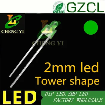 1000pcs free shipping Pure Green 2mm tower led diffused nippler indicator led DIODE 520-530nm 3.0-3.2V(DIP LED Factory)
1000pcs free shipping Pure Green 2mm tower led diffused nippler indicator led DIODE 520-530nm 3.0-3.2V(DIP LED Factory)