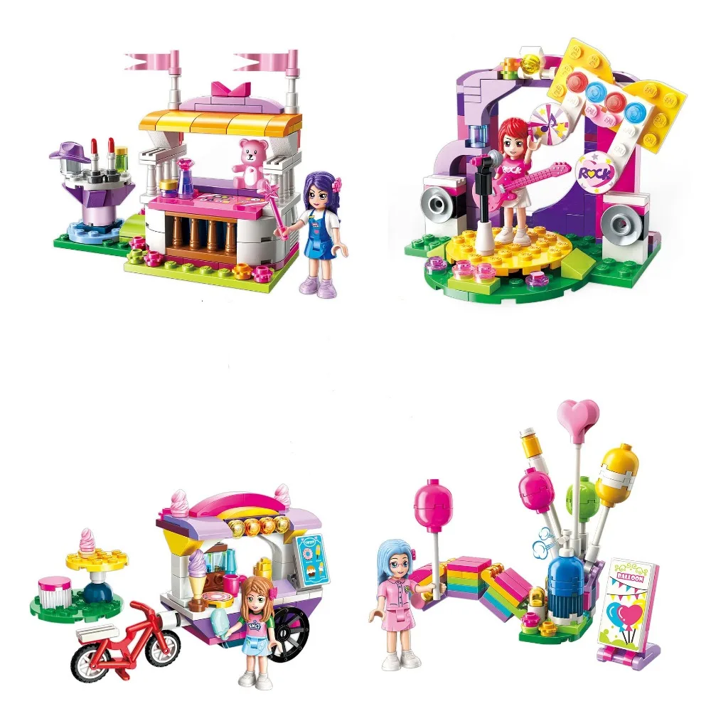 Enlighten Building Block Girls Friends Balloon Ice Cream Cart Lucky Souvenir Stall Dream Stage Educational Bricks Toy Boy Gift
Enlighten Building Block Girls Friends Balloon Ice Cream Cart Lucky Souvenir Stall Dream Stage Educational Bricks Toy Boy Gift