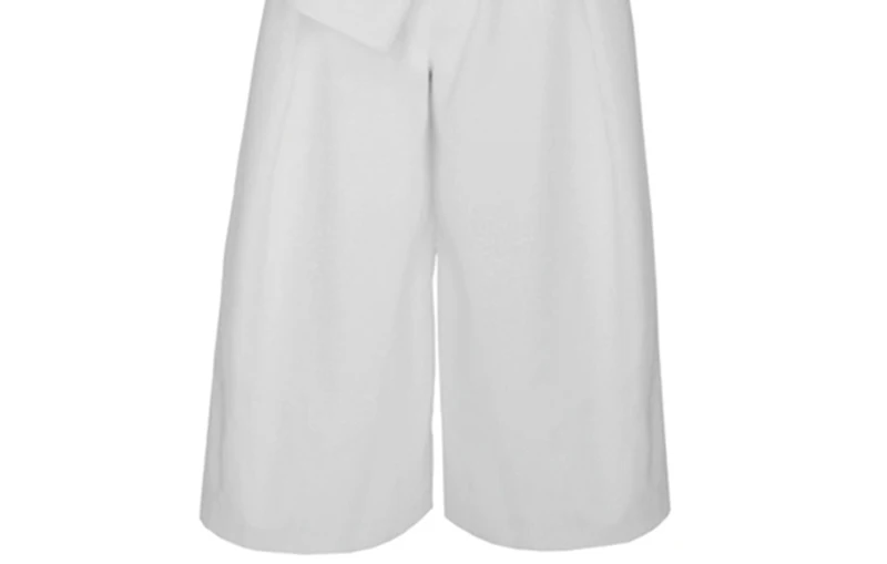 Sleeveless Jumpsuits Female Patchwork Tunic High Waist Ankle Length Wide Leg Trousers Summer Tide Ol Clothes (Us 2-6)