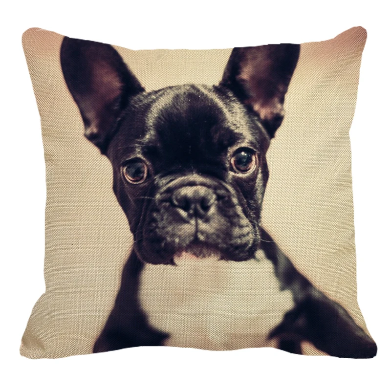 XUNYU French Bulldog Pattern Linen Pillow Case Home Sofa Square Decorative Pillows Cover Animal Cushion Cover 45X45cm AC088
XUNYU French Bulldog Pattern Linen Pillow Case Home Sofa Square Decorative Pillows Cover Animal Cushion Cover 45X45cm AC088