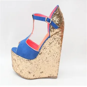 BBZAI women shoes 15CM Wedges High-Heeled shoes multicolour Comfort PUNK Sandals Stage performance Fashion Show 34-42 43
BBZAI women shoes 15CM Wedges High-Heeled shoes multicolour Comfort PUNK Sandals Stage performance Fashion Show 34-42 43