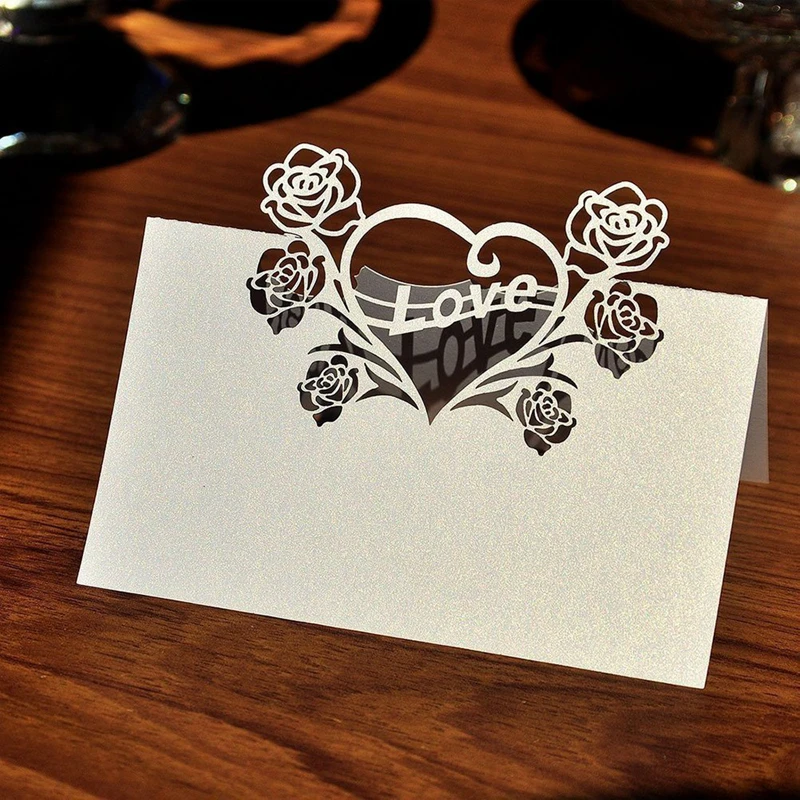 KAZIPA 50pcs Love Heart Laser Cut Wedding Party Table Name Place Cards Favor Decor for Ceremony White
KAZIPA 50pcs Love Heart Laser Cut Wedding Party Table Name Place Cards Favor Decor for Ceremony White