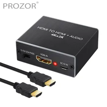 Proster 4K x 2K 3D HDMI Audio Analog Extractor With HDMI Cable Converter Support Pass 2CH 5.1CH Mode with 3.5mm Stereo RCA Cable
Proster 4K x 2K 3D HDMI Audio Analog Extractor With HDMI Cable Converter Support Pass 2CH 5.1CH Mode with 3.5mm Stereo RCA Cable