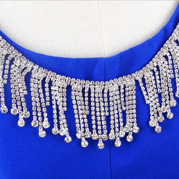 2yards Rhinestone Fringed Crystal Chain Lace Trim Tassels Applique DIY Sewing Material Garment Collar Waist Chain Accessories
2yards Rhinestone Fringed Crystal Chain Lace Trim Tassels Applique DIY Sewing Material Garment Collar Waist Chain Accessories