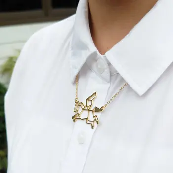 Wholesale Trendy Pegasus Origami Necklace Women Origami Fly Horse Statement Necklace Fantasy Jewelry 12pcs/lot
Wholesale Trendy Pegasus Origami Necklace Women Origami Fly Horse Statement Necklace Fantasy Jewelry 12pcs/lot