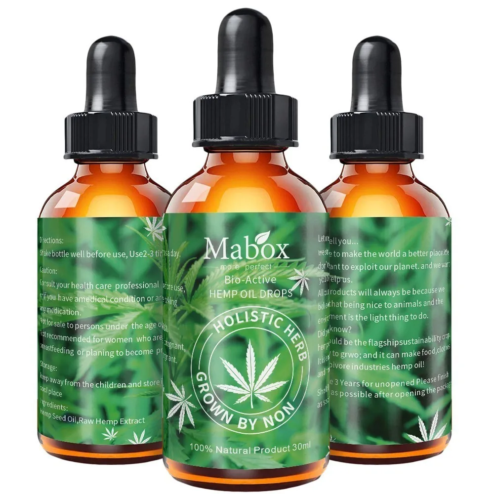 MABOX 100% Original Hemp Seed Oil 30ml Pure Essential Oil For Relieve Stress Improving Sleep Body Skin Care Massage CBD Oil
MABOX 100% Original Hemp Seed Oil 30ml Pure Essential Oil For Relieve Stress Improving Sleep Body Skin Care Massage CBD Oil